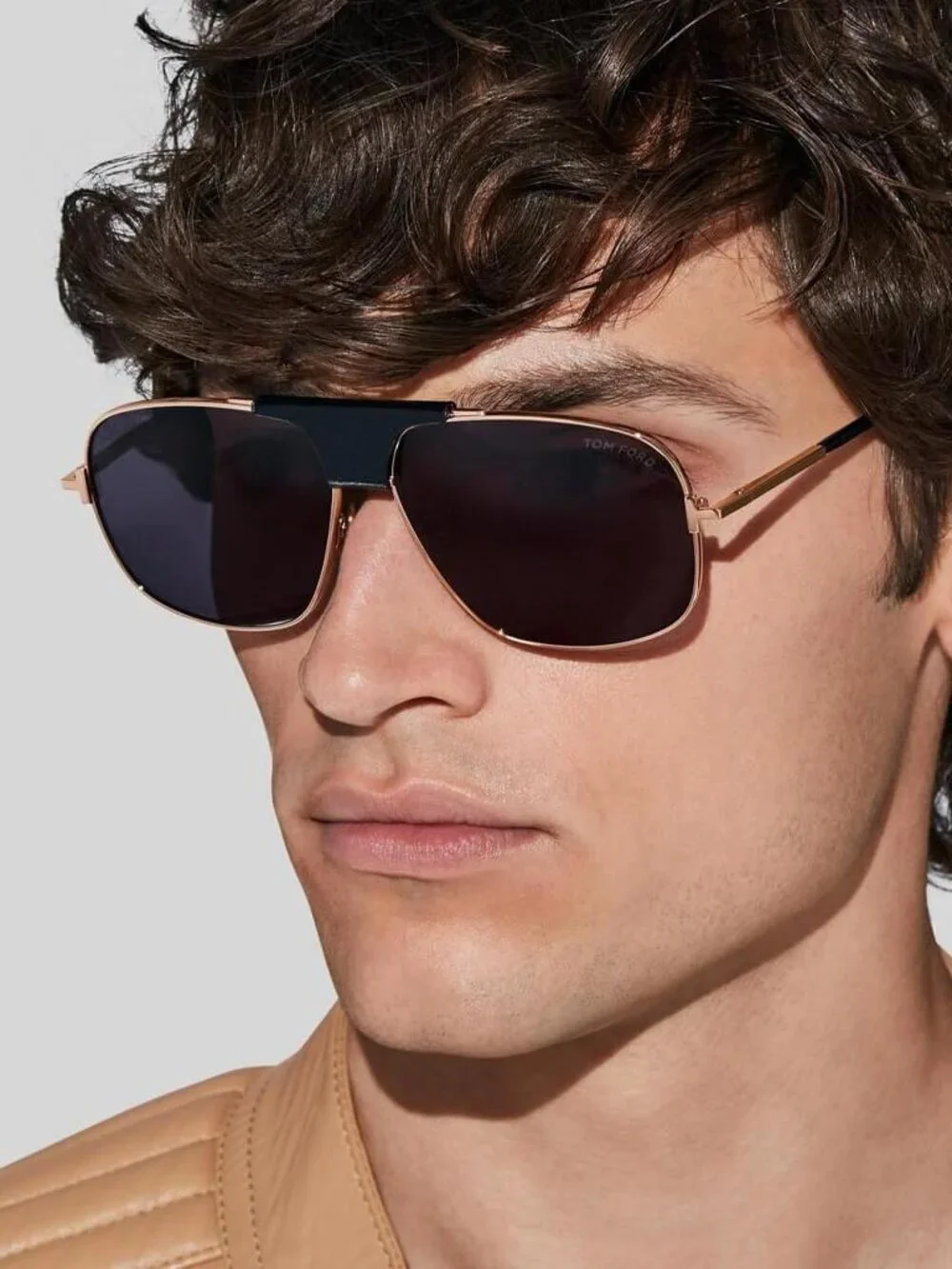 NWT Tom Ford Tex FT1096 28A Men Gray Sunglasses Authentic